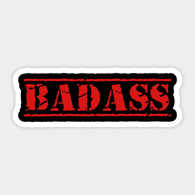 Badass Sticker by raidrival